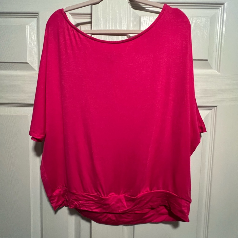 White Birch Fuchsia Top